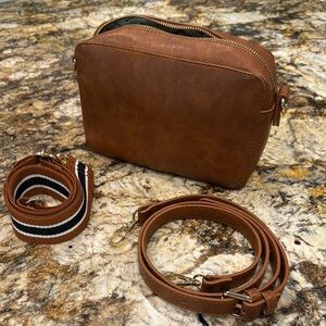 Brown Crossbody Bag with Straps